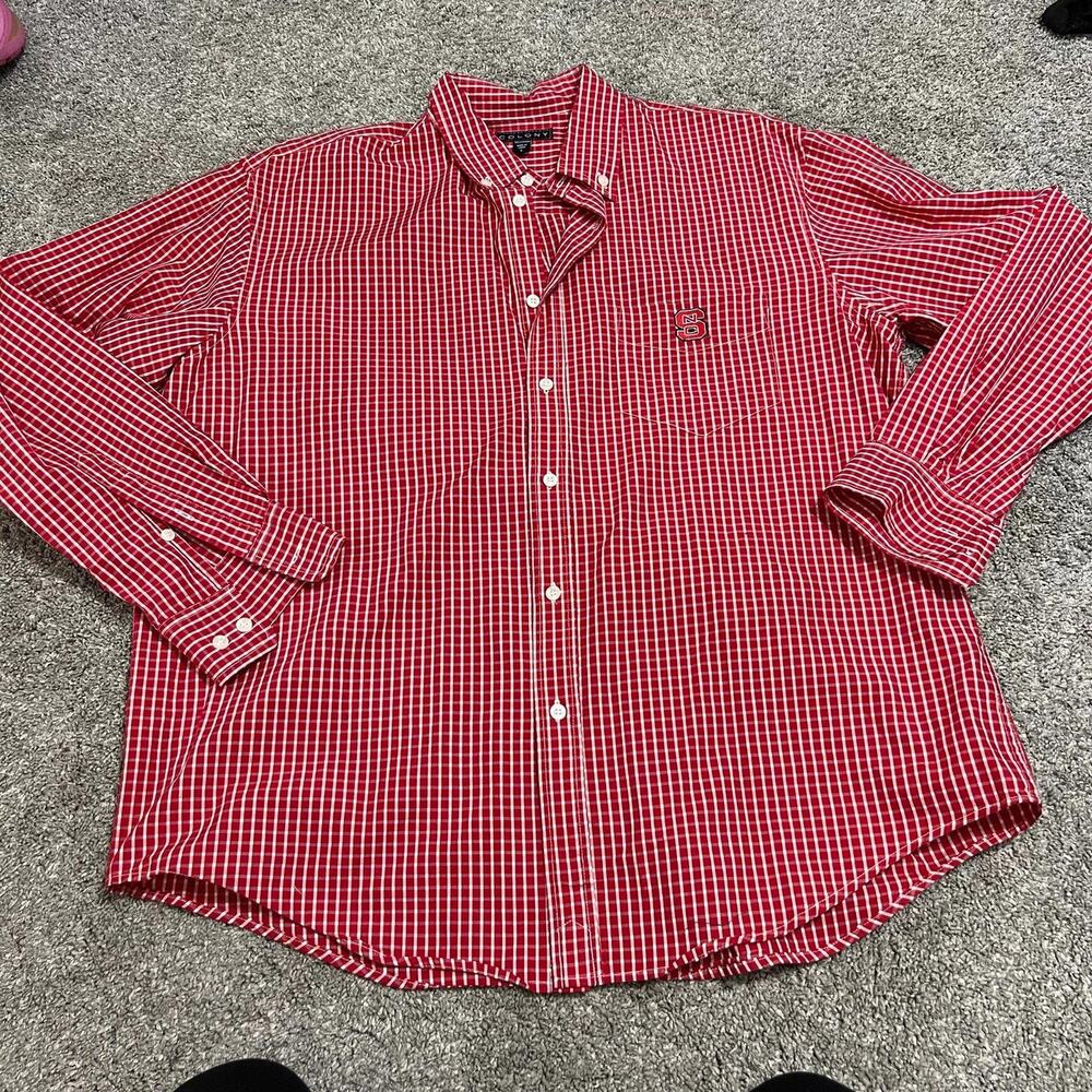 Colony NCAA North Carolina State University Mens Button Down size Large NWOT